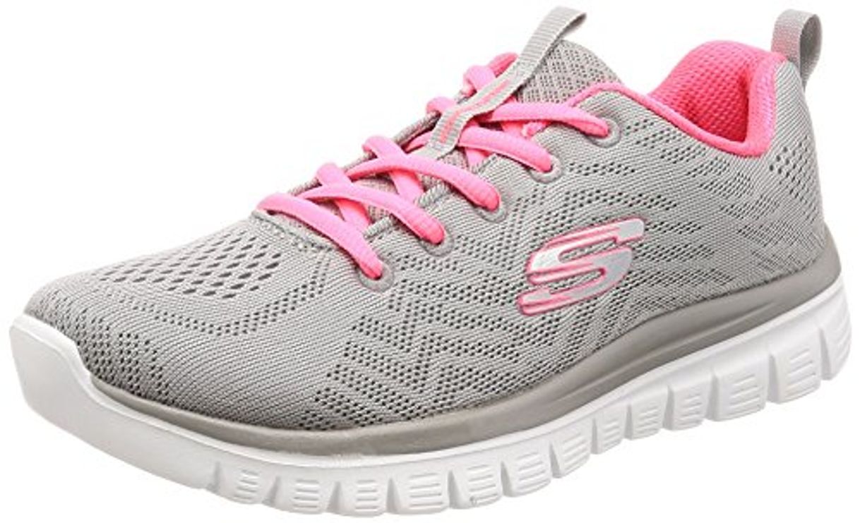 Place Skechers Women 12615 Low-Top Trainers, Grey