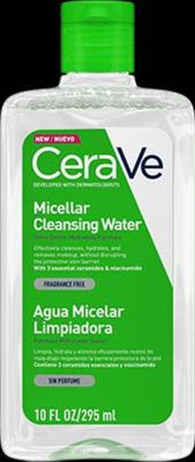 Agua micelar desmaquillante para piel sensible | CeraVe México