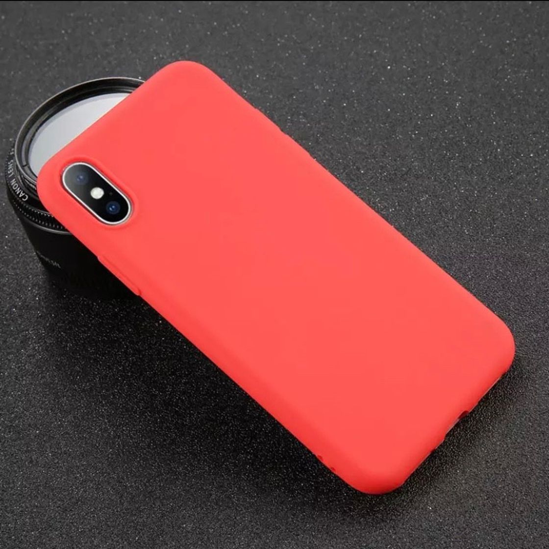 Fashion Carcasa silicona roja iPhone 🔴