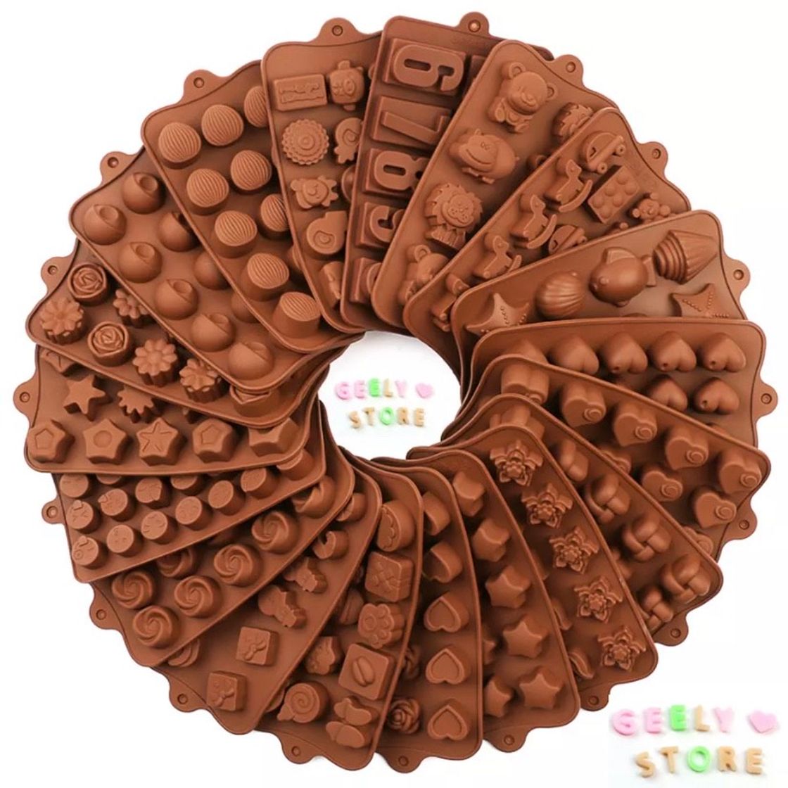 Moda Molde de silicona 3D 🍫