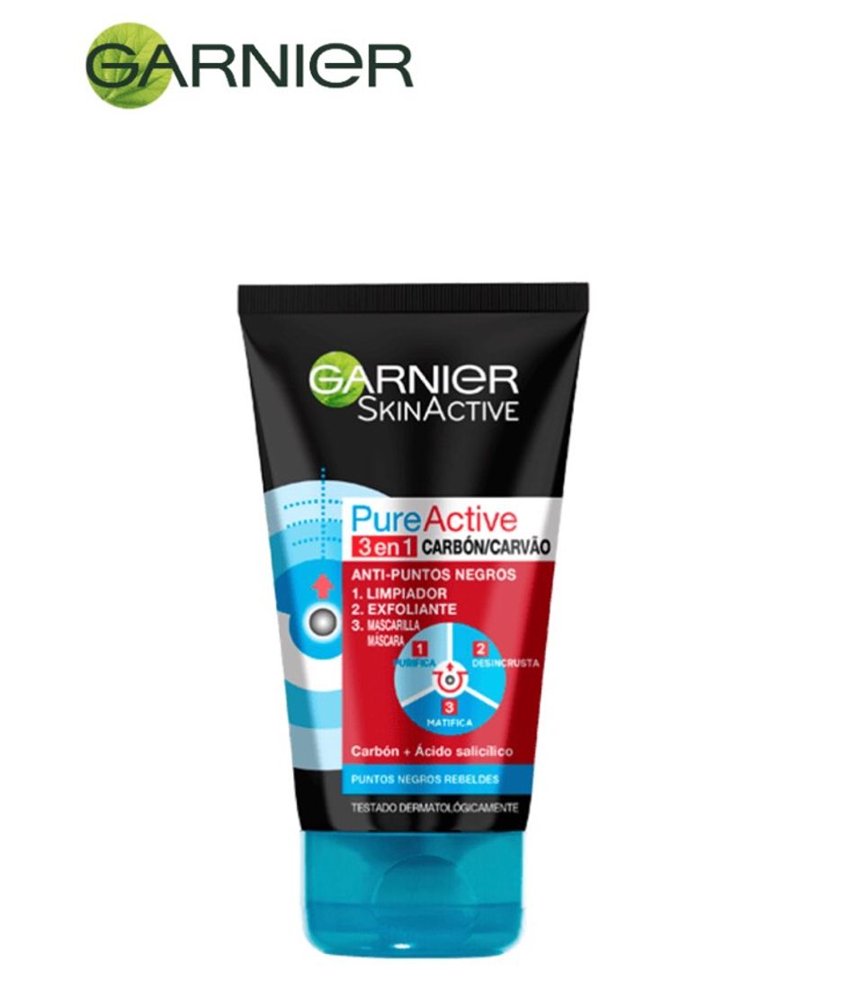 Fashion Gel Exfoliante de Carbón Intensive 3 en 1 Pure Active | Garnier