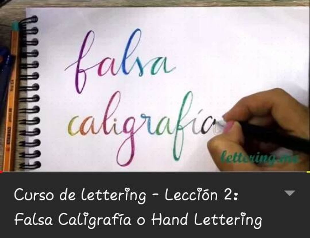 Curso de lettering lección 2
