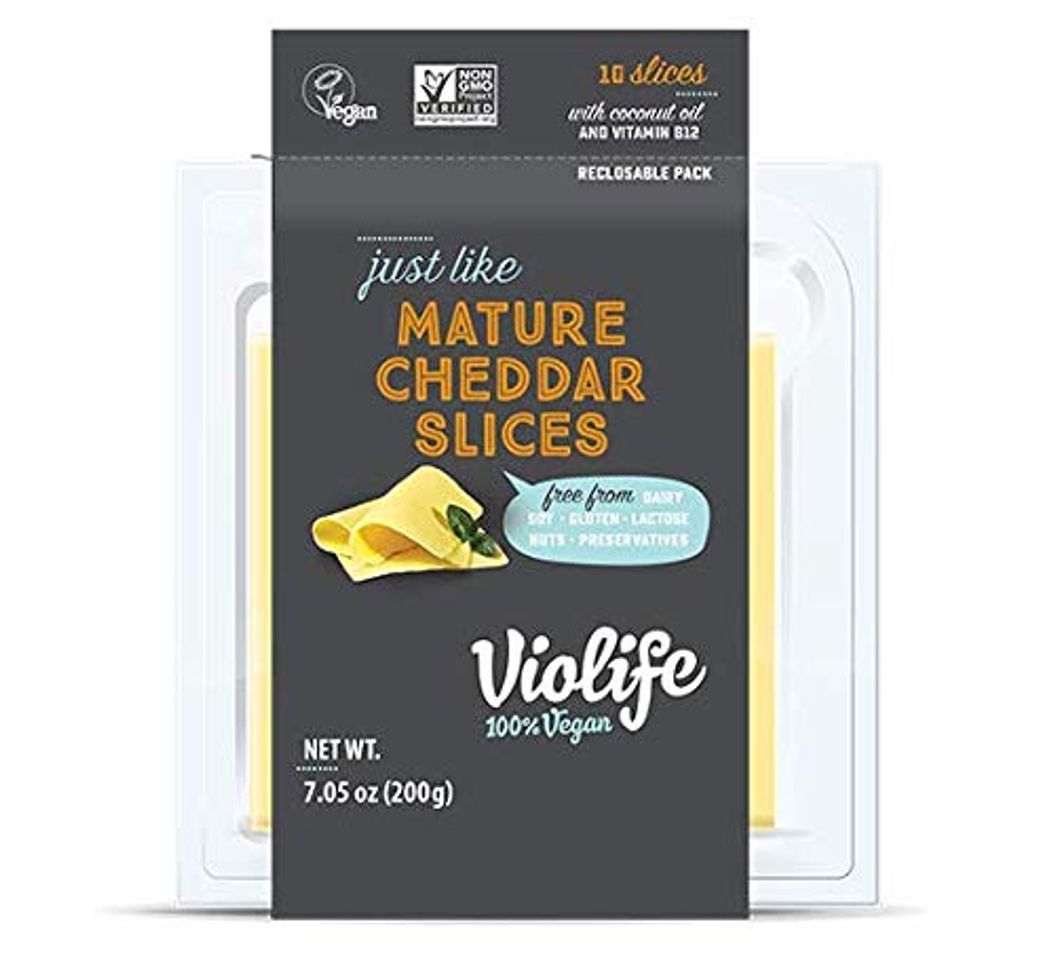 Producto VIOLIFE LONCHAS VEGANAS SABOR CHEDDAR MADURO