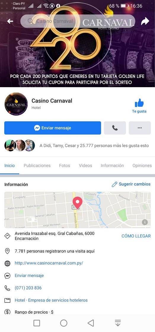 Lugar Casino Carnaval, Encarnación