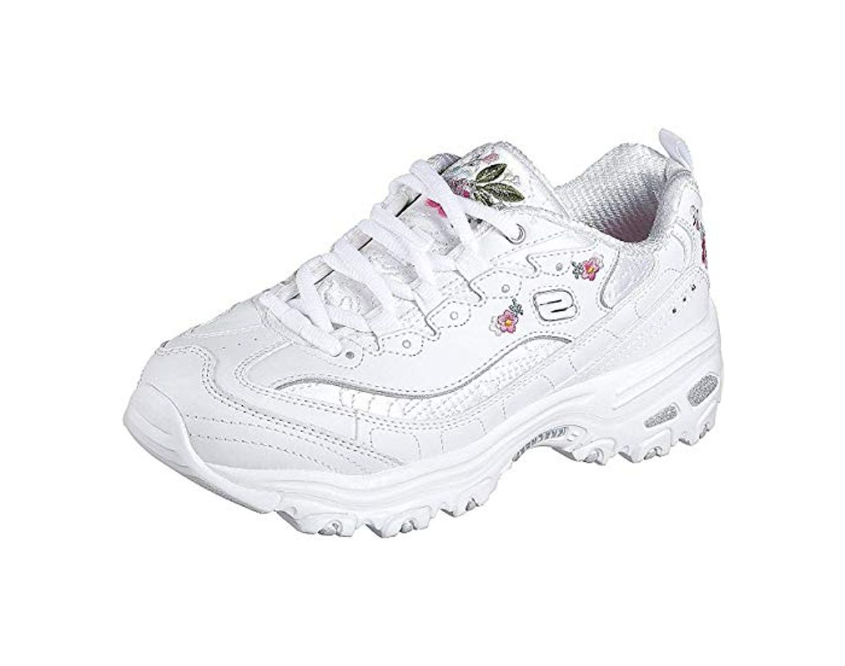 Social Skechers D'lites Bright Blossoms 11977-w, Zapatillas para Mujer, Blanco