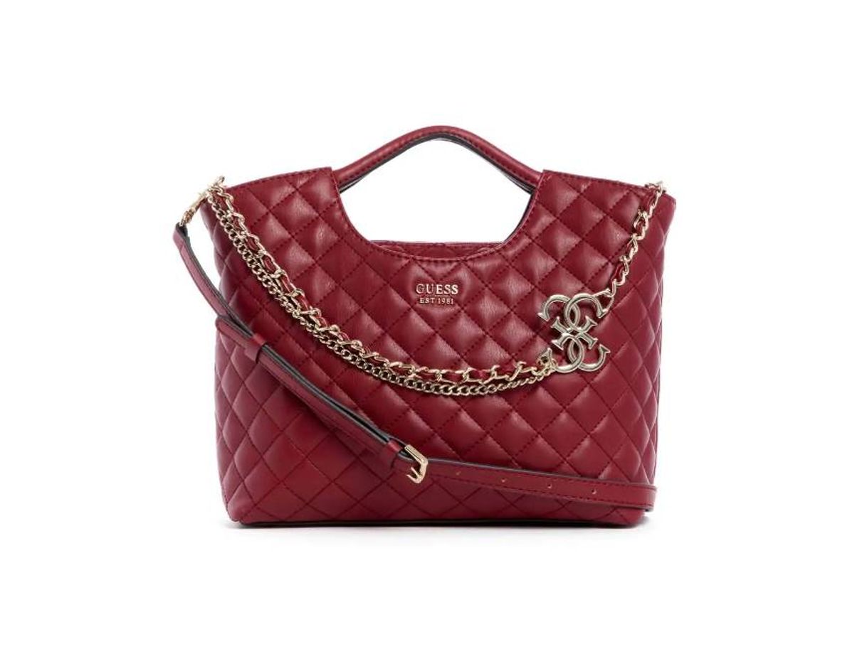 Moda Bolsa shopper Guess vino capitonada

