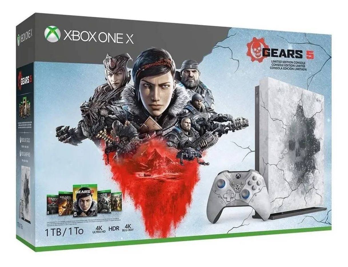 Moda Microsoft Xbox One X 1TB Gears 5 Limited Edition artic blue
