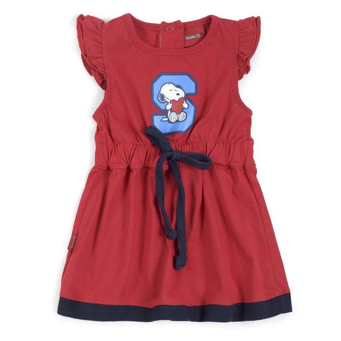 Moda Vestido rojo con resorte en cintura snoopy para bebé - Sears