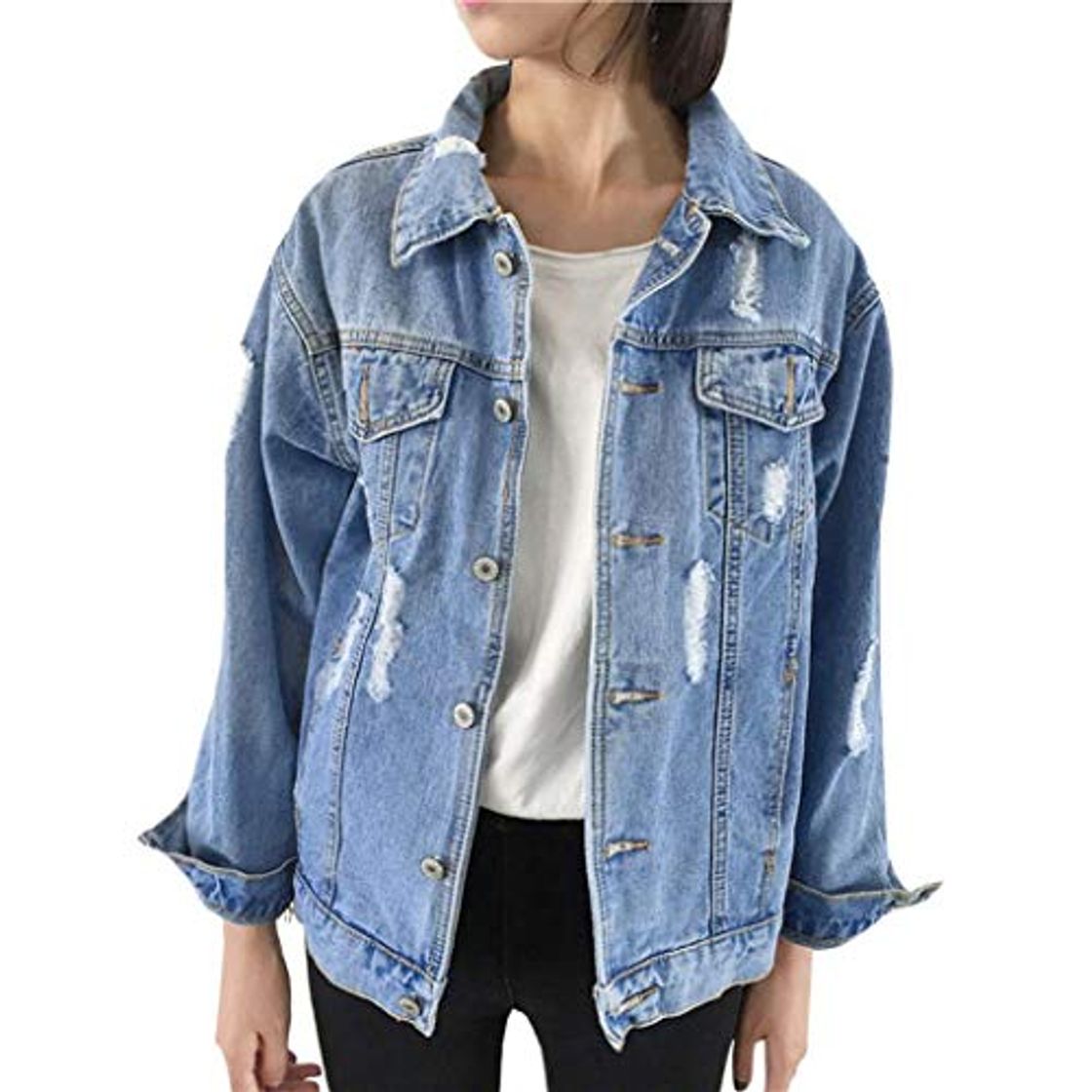 Product OverDose mujer chaqueta Pequeña para Mujeres Blue S