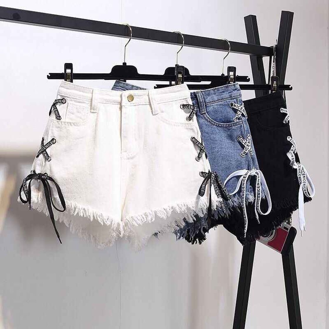 Social Monkys Pantalones Cortos de Mezclilla para Mujer Vaqueros Falda Bolsillo con Flecos Elegante Agujero Rasgado Pantalones Cortos Sexy Pantalones Calientes Pantalones Cortos de Verano Casuales
