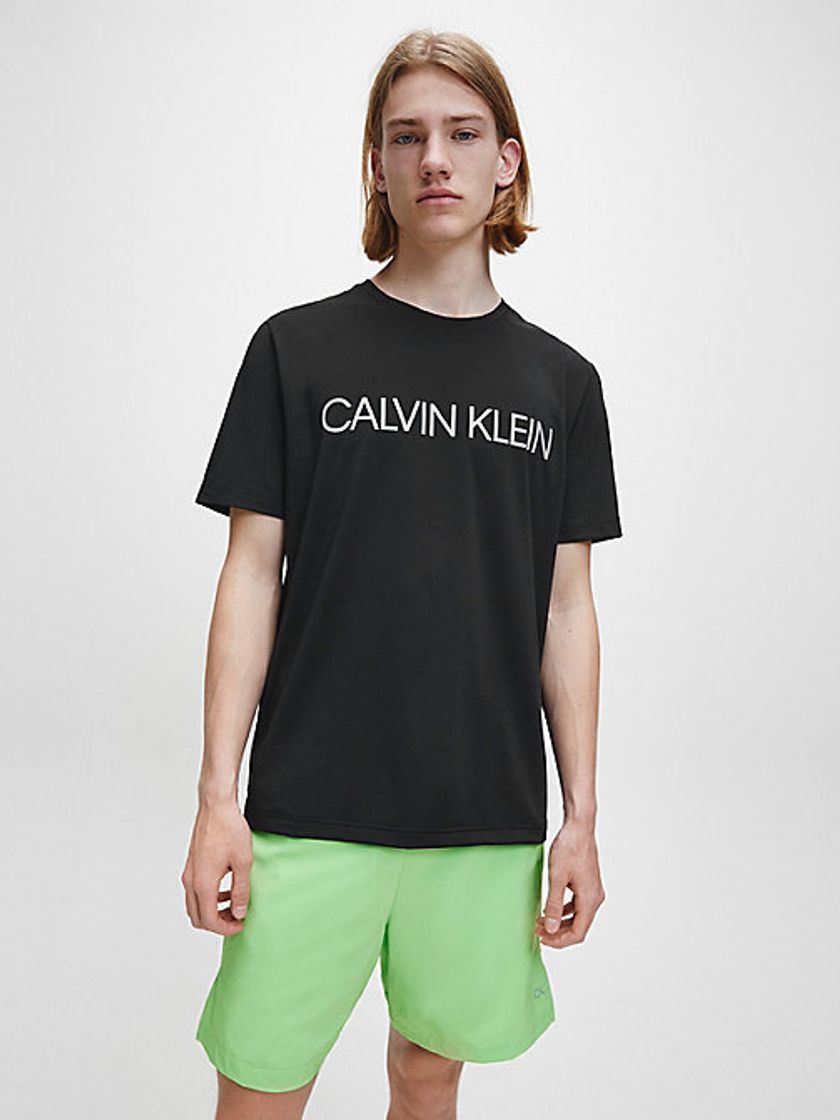 Producto Calvin Klein Mirrored Monogram Reg tee Camisa, CK Negro