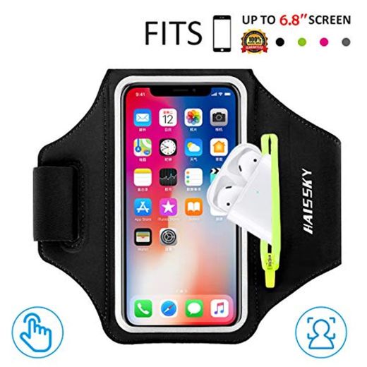 Brazalete Deportivo para Corre con Airpods Holder,HAISSKY Brazalete Móvil Deportivo para iPhone