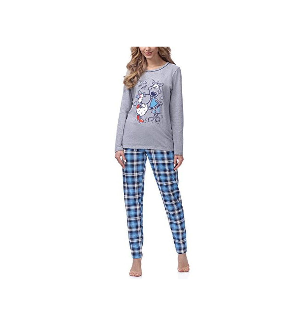 Product Italian Fashion IF Pijama Camiseta y Pantalones Mujer 293L6 M007