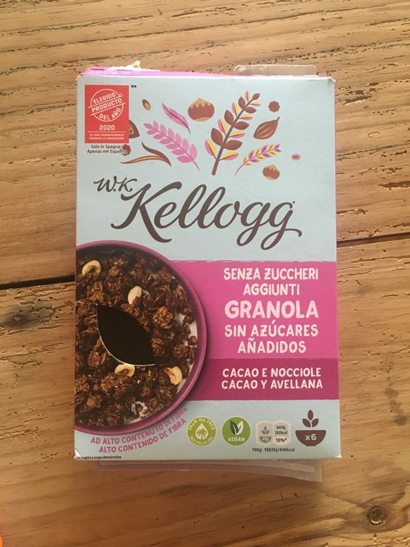 Product W. K. Kellogg Senza Zuccheri Aggiunti* Cacao e Nocciola