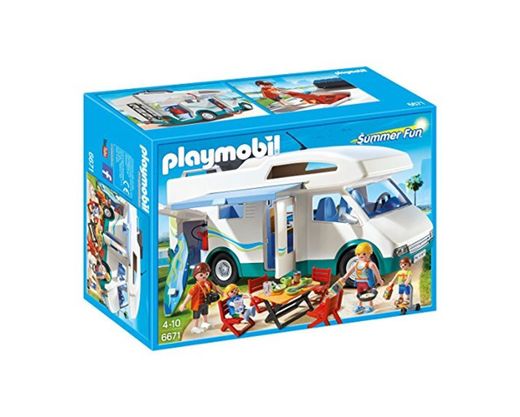Playmobil Summer Camper Vacaciones Caravana de Verano, Color