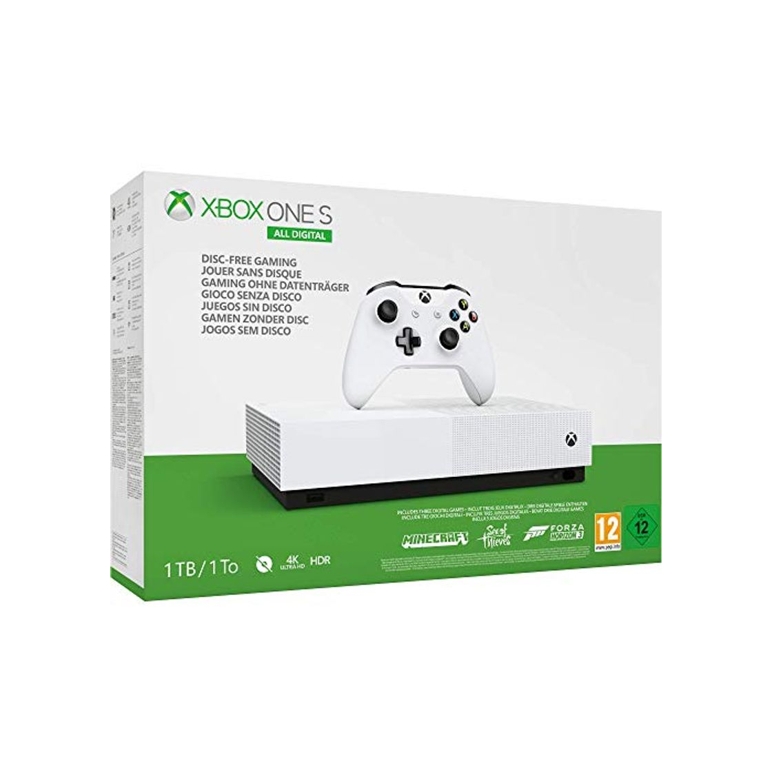 Social Xbox One S All Digital - Consola de 1 TB, color blanco