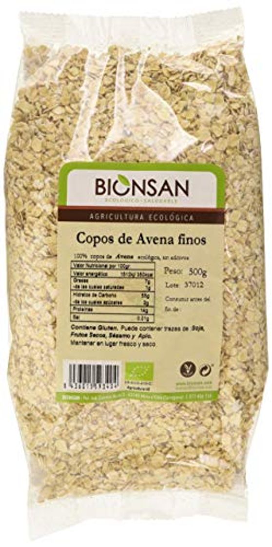 Place Bionsan Copos De Avena Finos Ecológicos - 4 bolsas de 500gr -Total