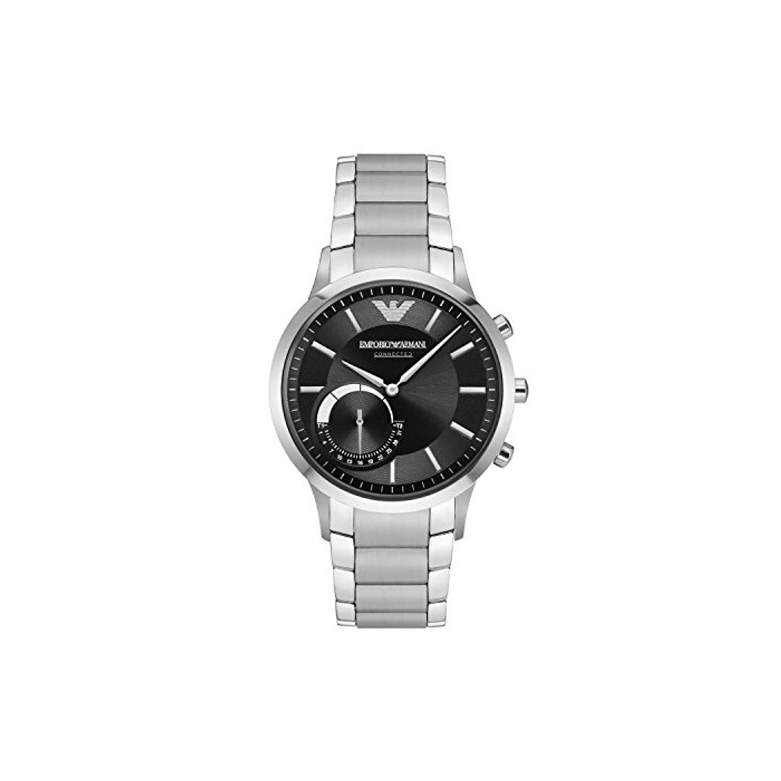 Social Emporio Armani Smartwatch Híbrido para Hombre de Connected con Correa en Acero Inoxidable ART3000