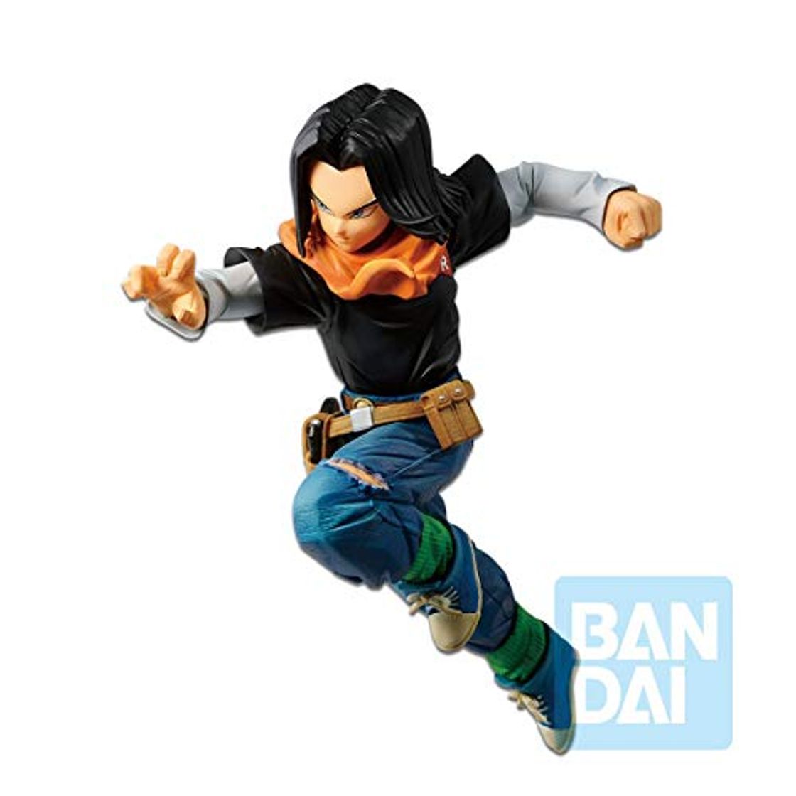 Lugar Bandai- The Battle Dragon Ball Estatua Androide 17, Multicolor
