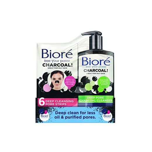 Biore - Kit de limpieza facial de carbón