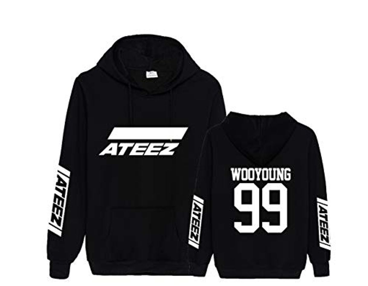 Productos KPOP ATEEZ Sudadera con Capucha de Manga Larga de otoño Invierno Abrigos Hoodies Casual Pullover Tops Ropa Deportiva Hombres y Mujeres HONGJOONG SEONGHWA Yunho YEOSANG San MINGI WOOYOUNG JONGHO