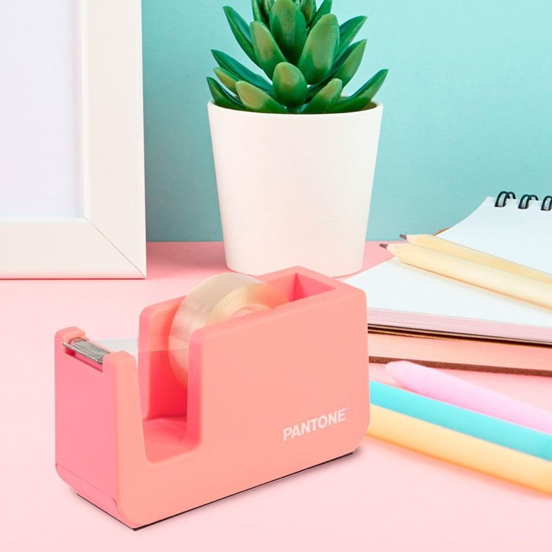 Dispensador de Cinta Adhesiva Pantone Cotton Candy