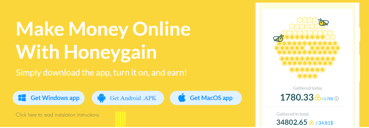 App Honeygain: Passive Income