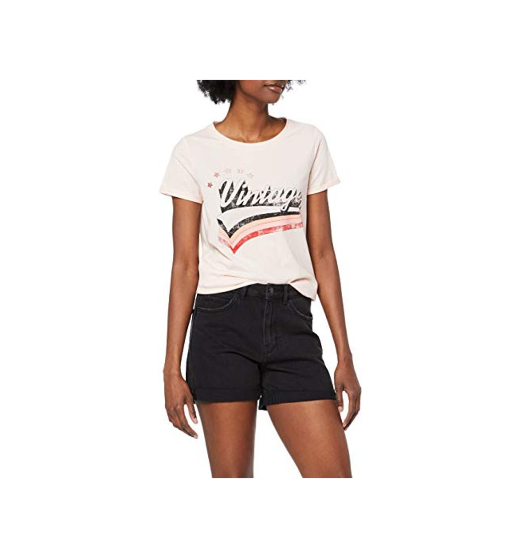 Social Vero Moda Vmnineteen HR Loose Shorts Mix Noos Pantalones Cortos, Negro