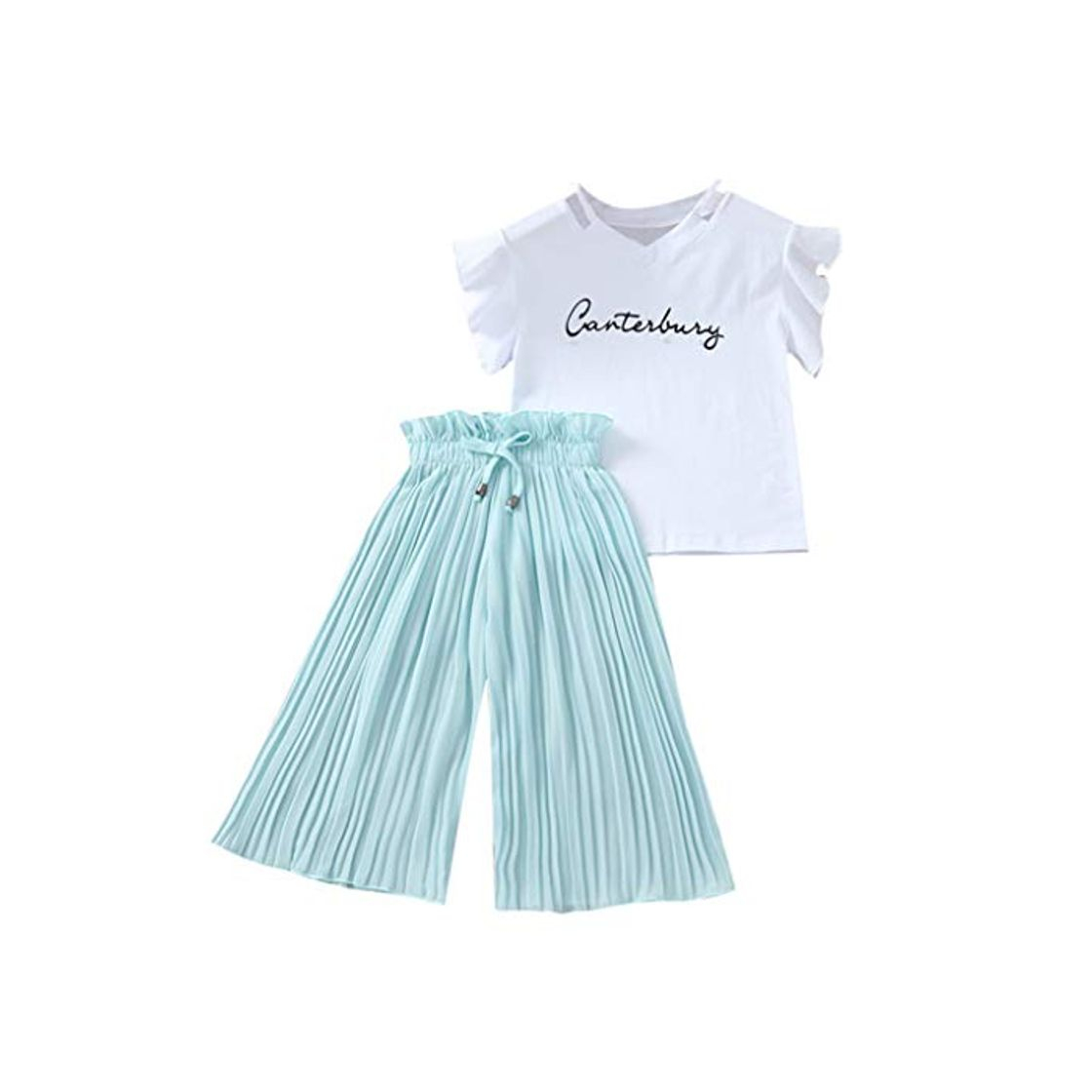 Social 4-14 Años,SO-buts Niña Niñas Verano Letra Camiseta Tops