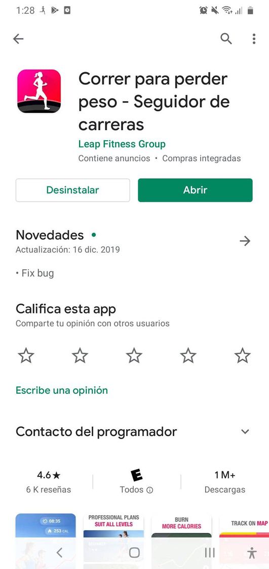 App Correr para perder peso.