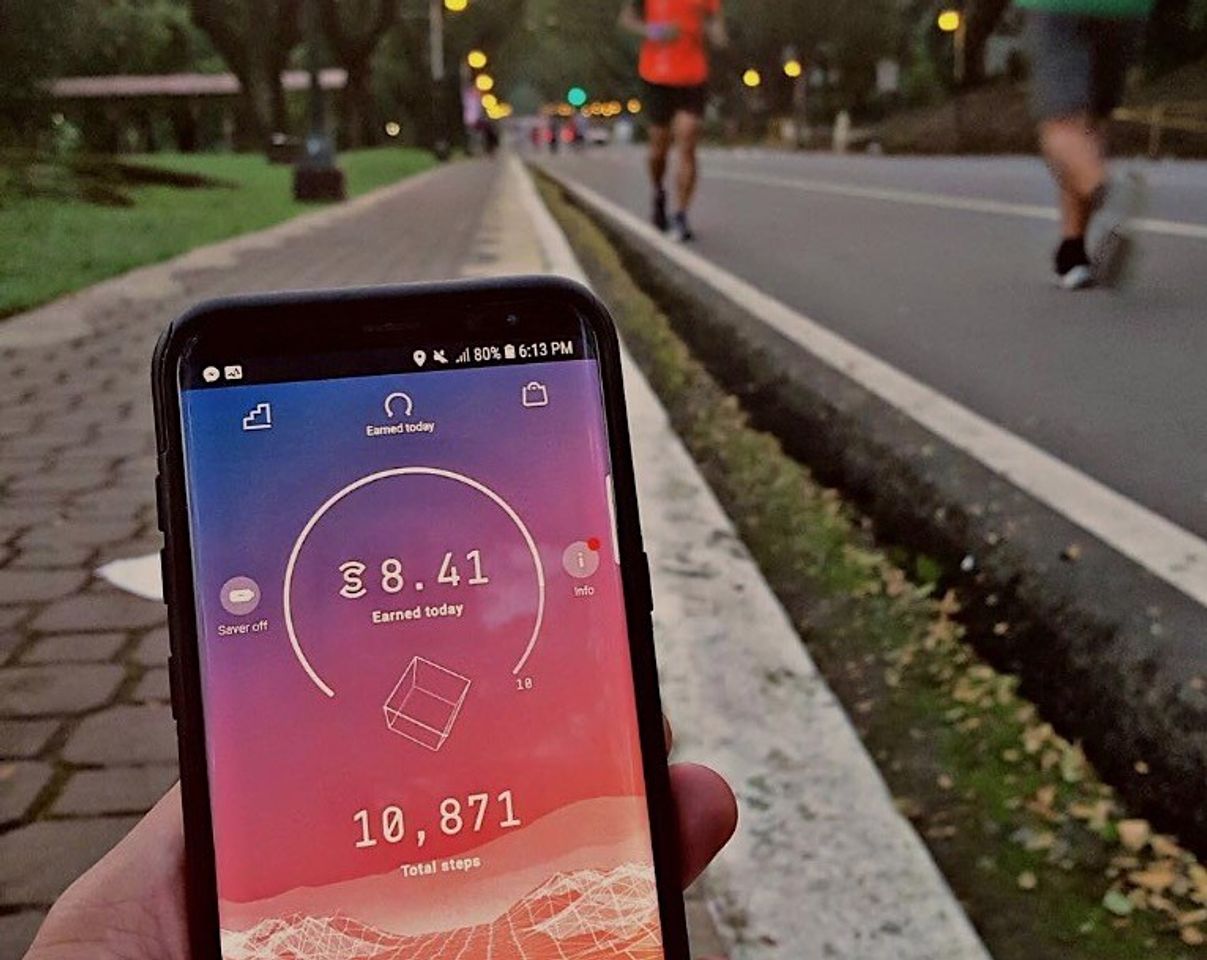 App ¡Sweatcoin! App para ganar dinero andando. 