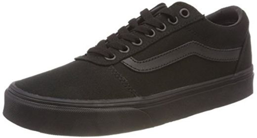 Vans Ward Canvas, Zapatillas para Hombre, Negro