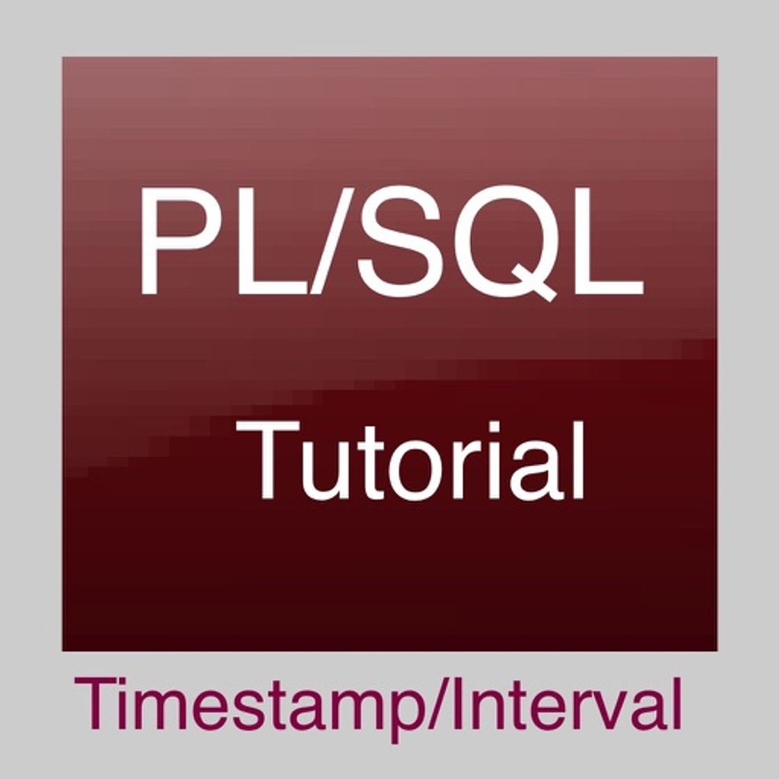 App PL/SQL Timestamp/Interval