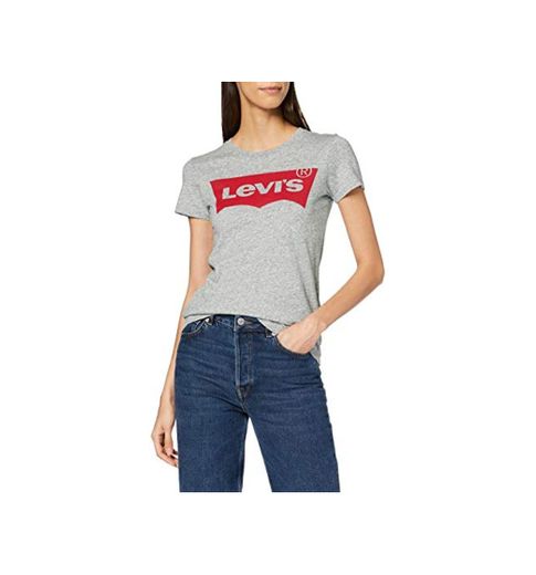 Levi's The tee Camiseta de Manga Corta, Gris