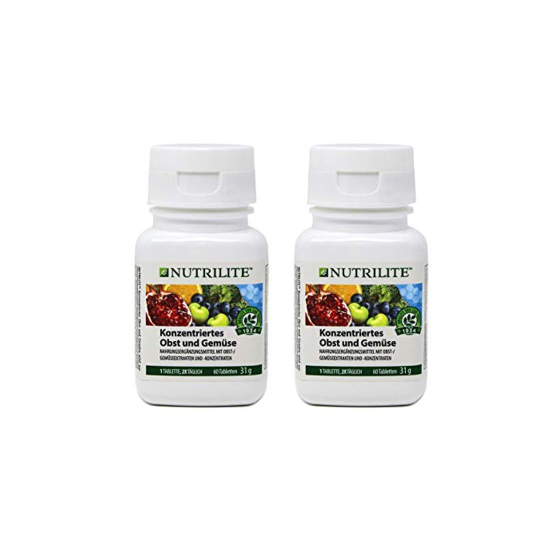 Products Concentrado de Frutas y Vegetales biológico de NUTRILITE-Pack 2 x 60 comprimidos