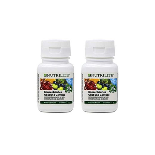 Concentrado de Frutas y Vegetales biológico de NUTRILITE-Pack 2 x 60 comprimidos