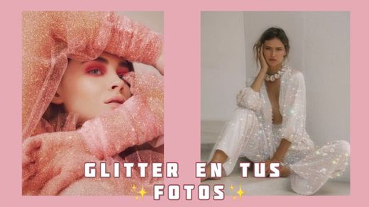 2 APPS para ponerle GLITTER a tus FOTOS 🤍 - YouTube