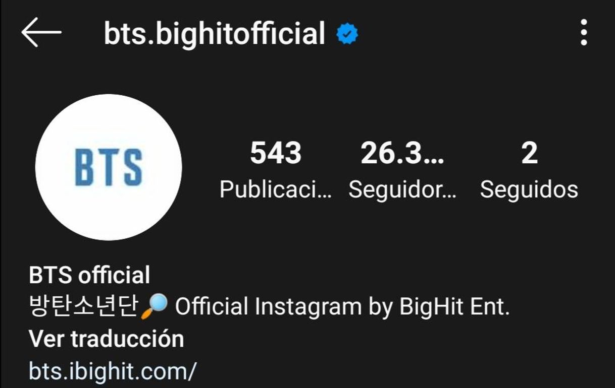 Fashion Instagram oficial de BTS