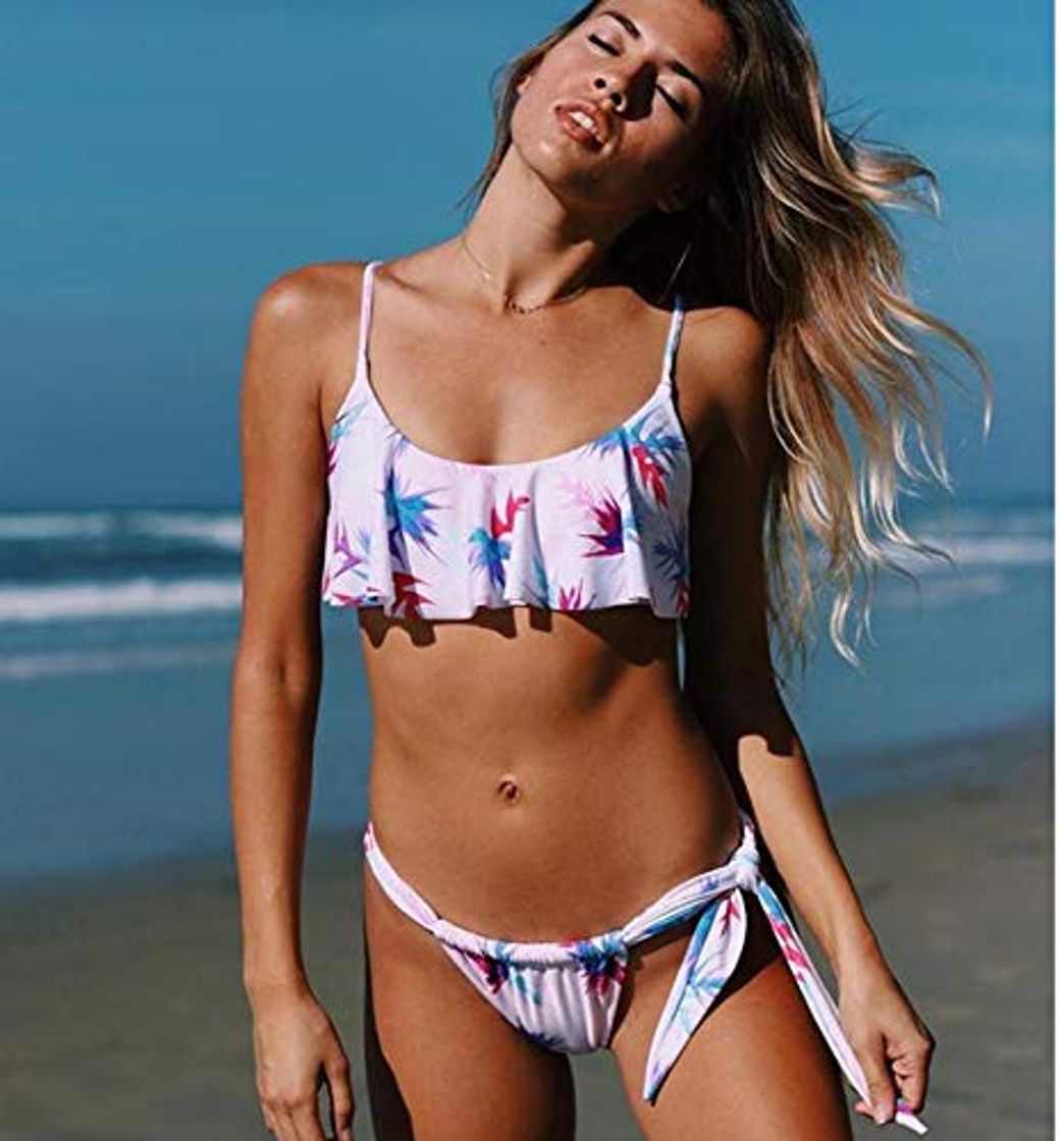 Moda GUOZI Bikini Bikini Bikini Bikini Swimsuits Strapless Printing Two Pieces Swimwearswimwear