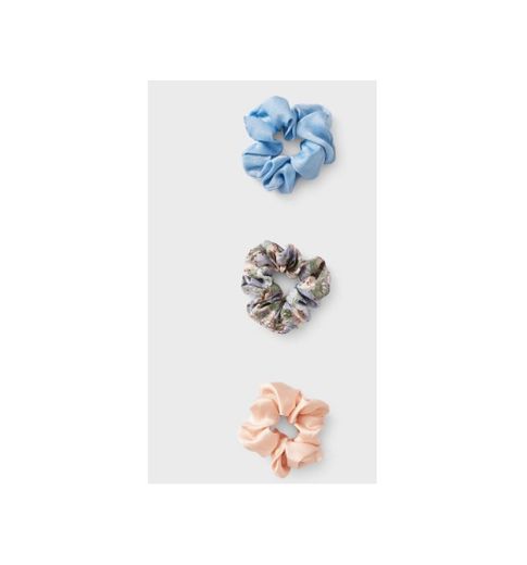 Set of 3 Floral Scrunchies 
