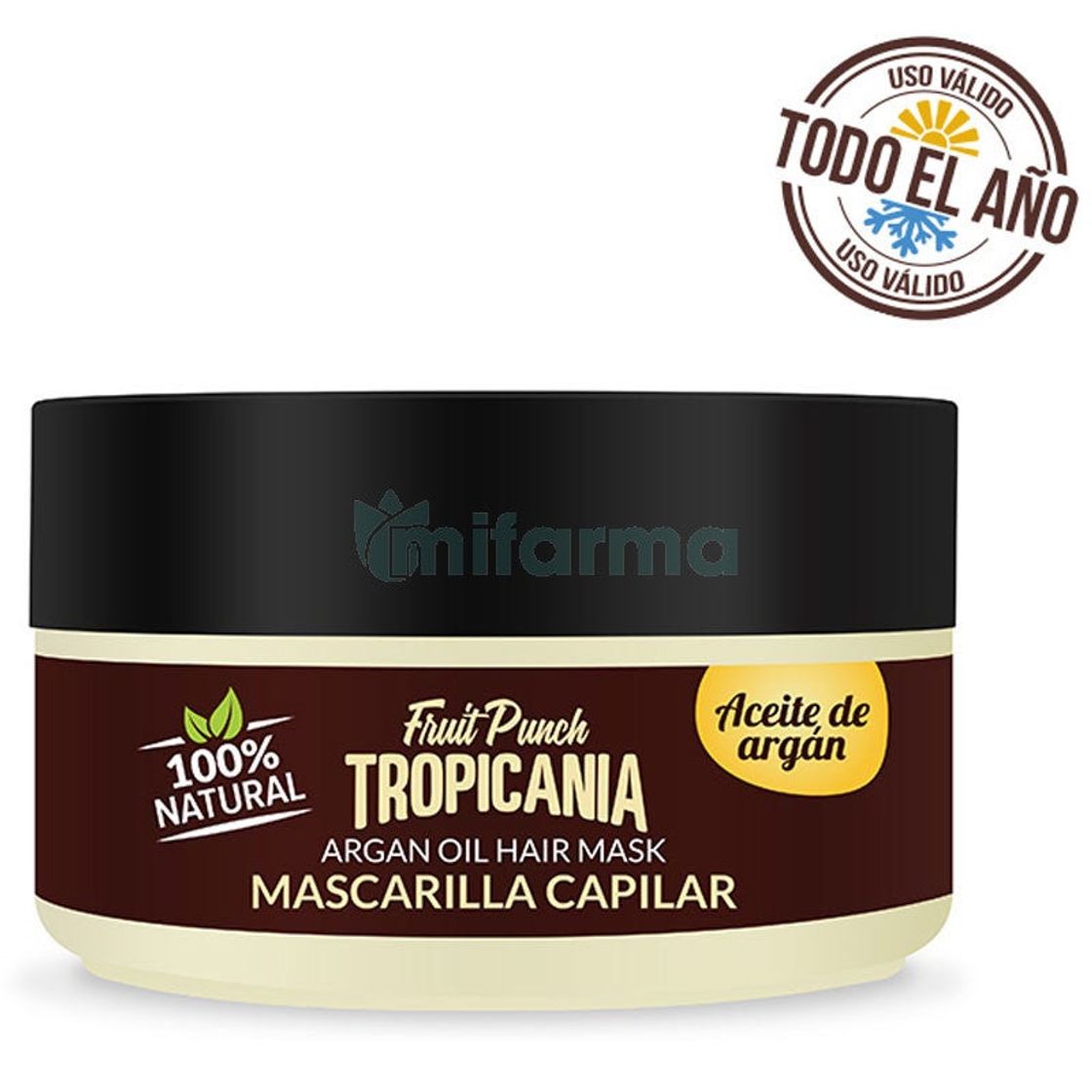 Social Mascarilla Capilar Argán 100% Natural Tropicania 200ml 