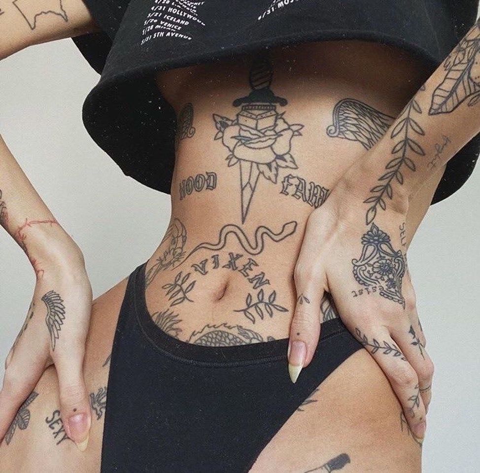 Fashion body tattoo 