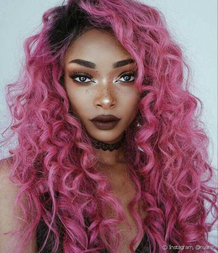 curly pink