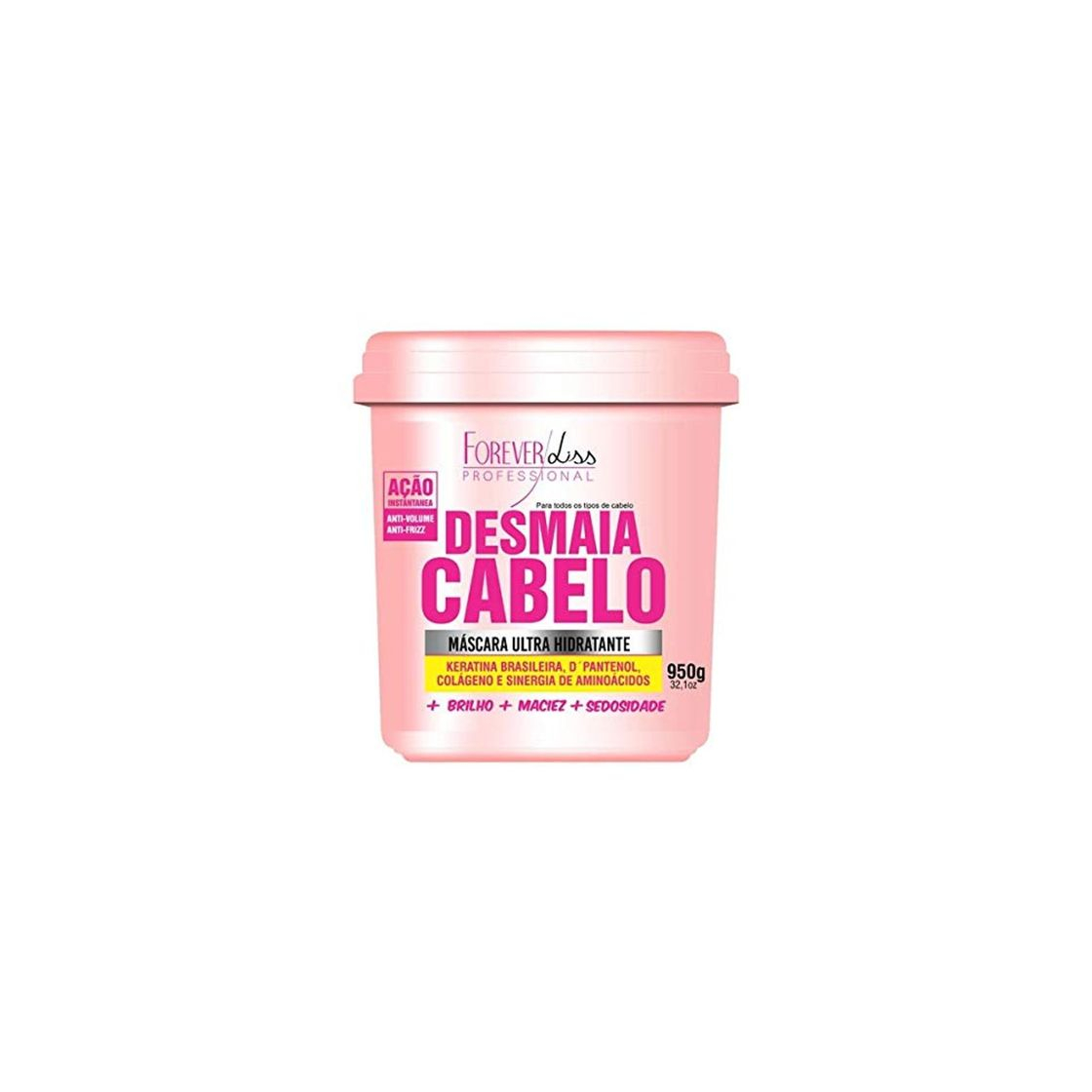 Social Forever Liss Desmaia Cabelo Ultra Hidratante Máscara para el Cabello 950 g