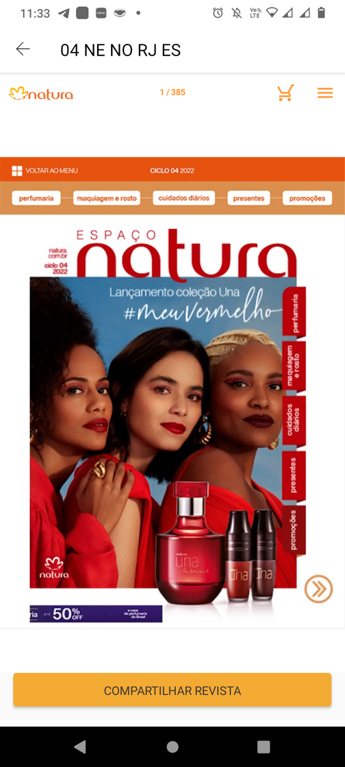 Fashion Olá! Este é o link da Revista Interativa Natura. É só escolher os produtos online e finalizar o pedido pelo meu Espaço Digital: https://natura.com.vc/04_ne_no_rj_es-97lg0