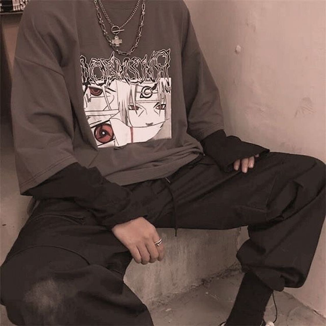 Fashion Camiseta do Itachi