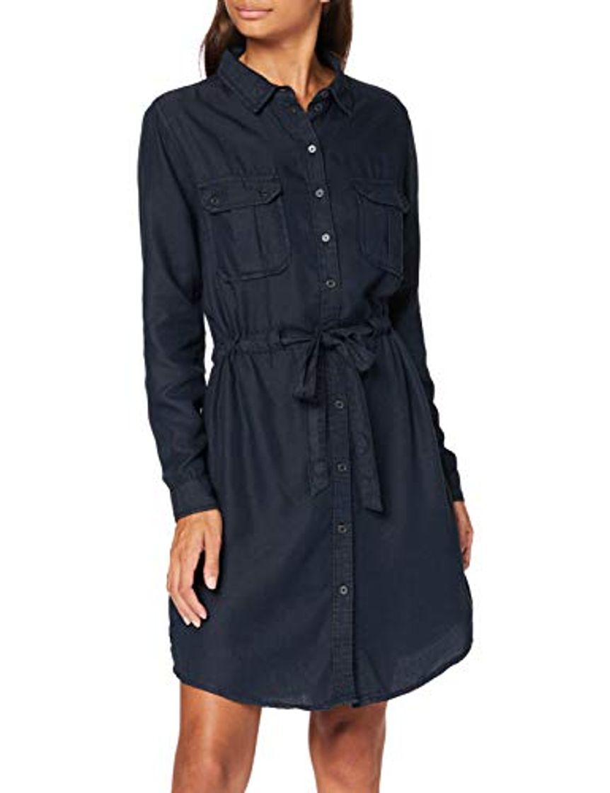 Social Springfield Tencel-c/01 Vestido de Fiesta, Negro