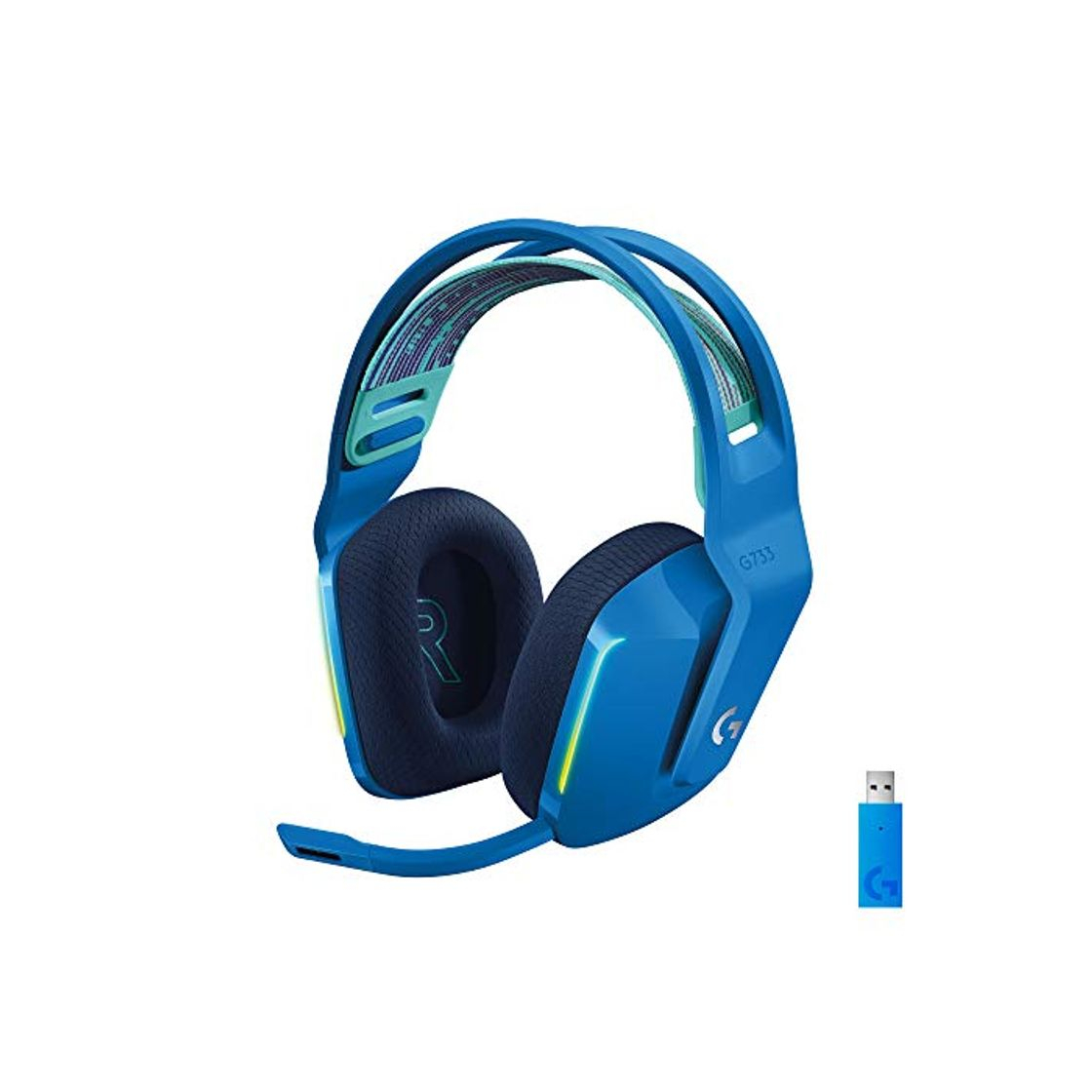 Product Logitech G Auriculares con Micrófono Inalámbricos Logitech G733 para Gaming con Diadema