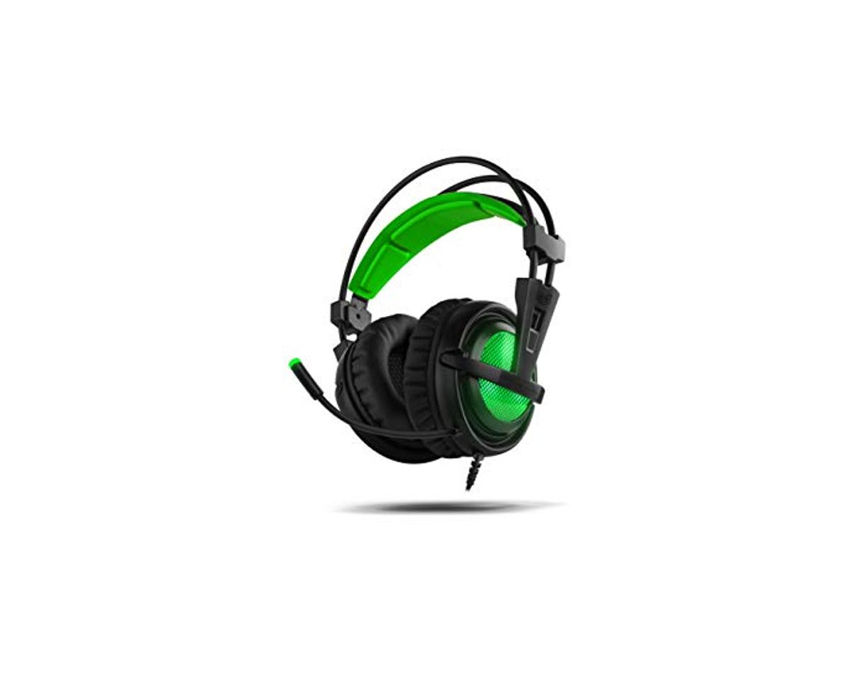 Electrónica BG Xonar-X6 Binaural Diadema Negro, Verde - Auriculares con micrófono (Consola de