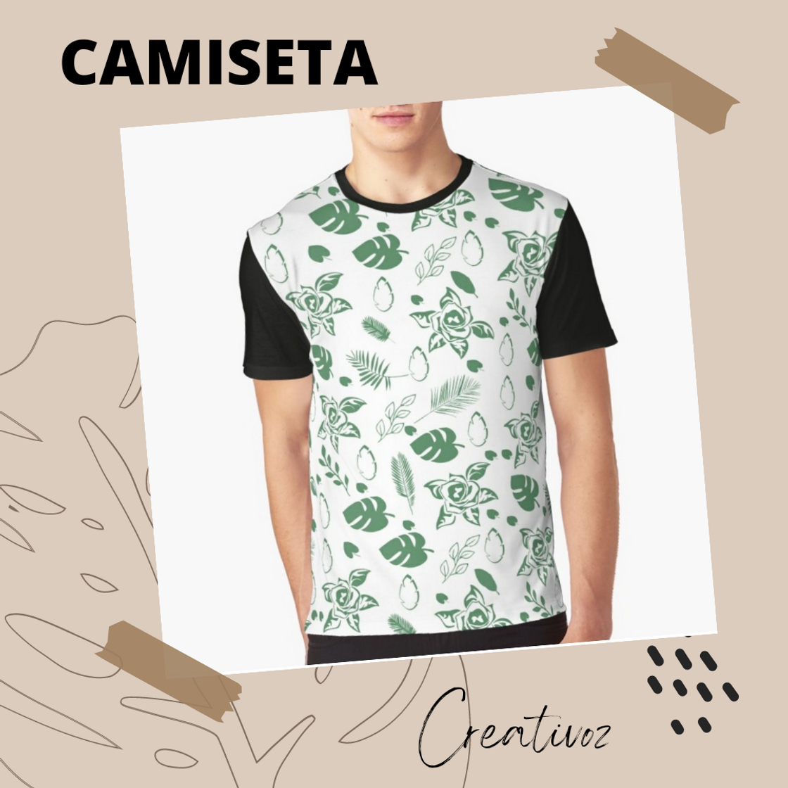 Social Camisetas hojas